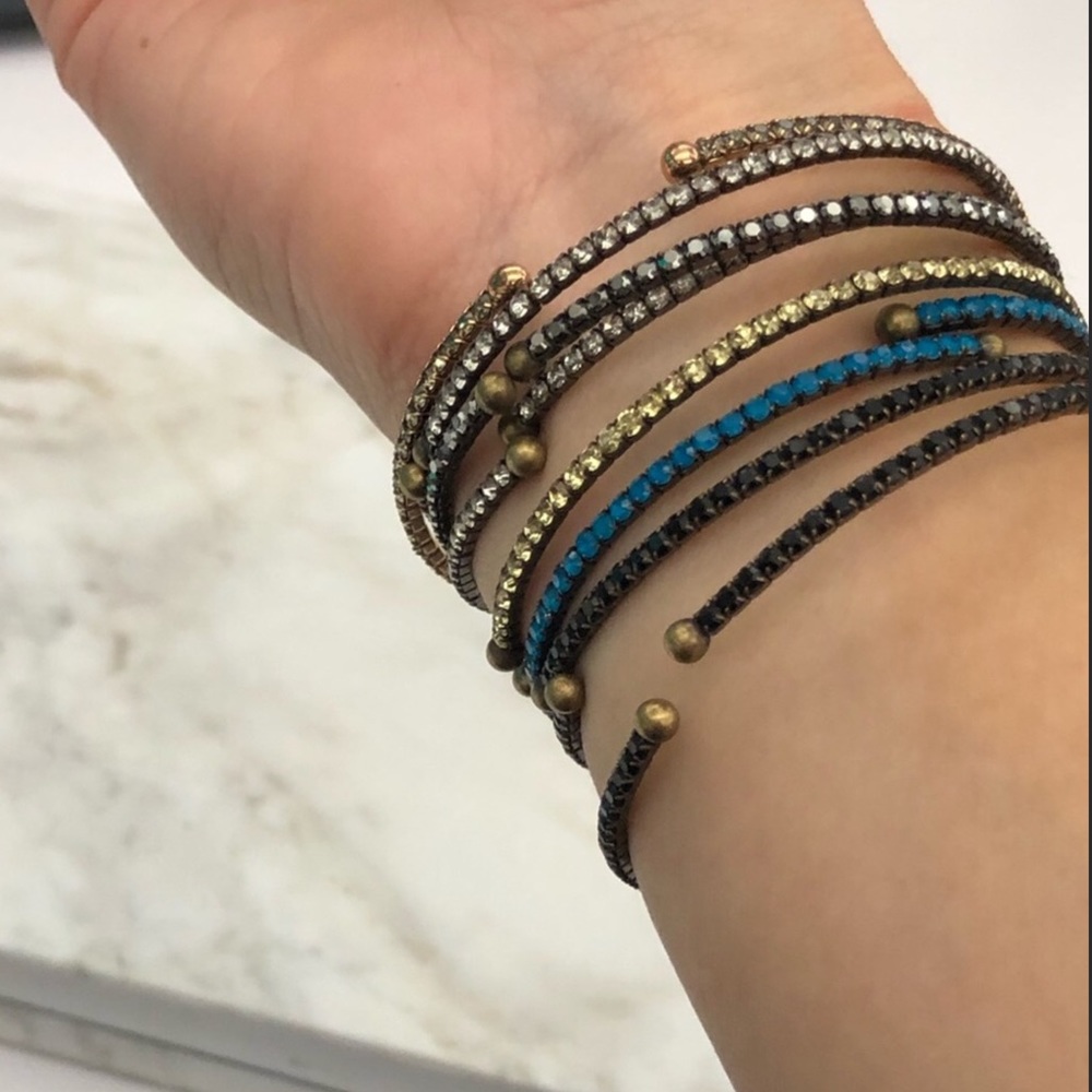 🌸ISO🌸 C&I Petite Rhinestone Bangles Bracelets